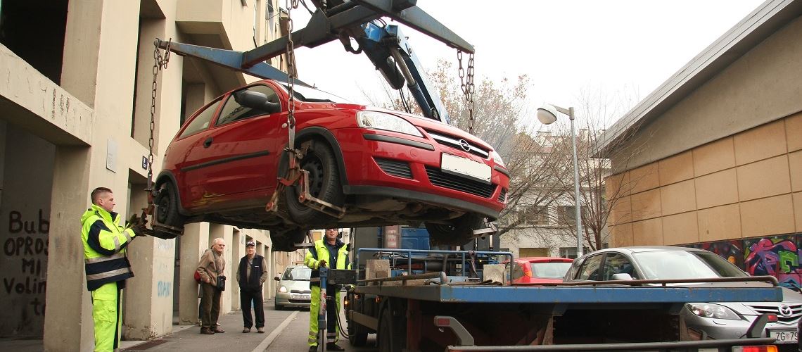 Call for a vehicle relocation tow truck